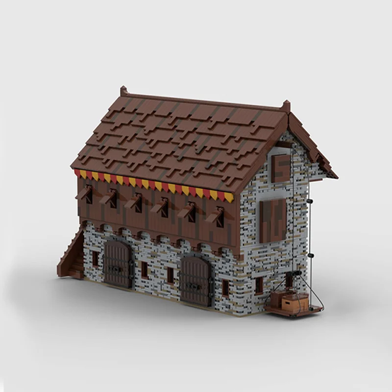 9007pcs MOC 09 Castle Hohengeroldseck - Sable & Storage Castle Part 1 Model Building Blocks Birthday Brick Assemble Collection