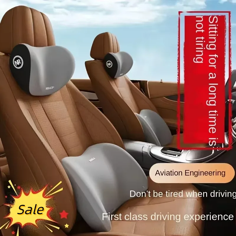 

LUSQI Ergonomic Lumbar Pillow For Car Seat Office Bed Recliner Memory Foam Cushion Back Support Pillow Household Automotive