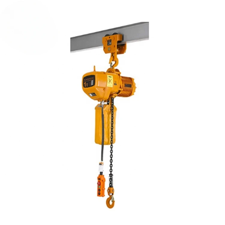 

Hot sale made in China 1T 0.5T 1T 2T 2.5T remote control electric chain hoist