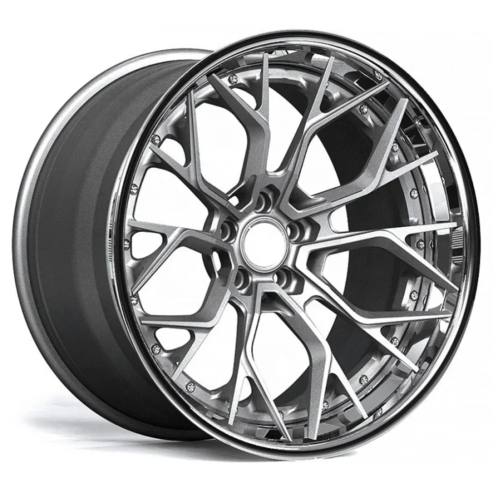 Custom 5x112 5x120 5x114.3 Forged Deep Concave Five Spoke Wheels Carbon Fiber Car Wheels for Lamborghini Urus