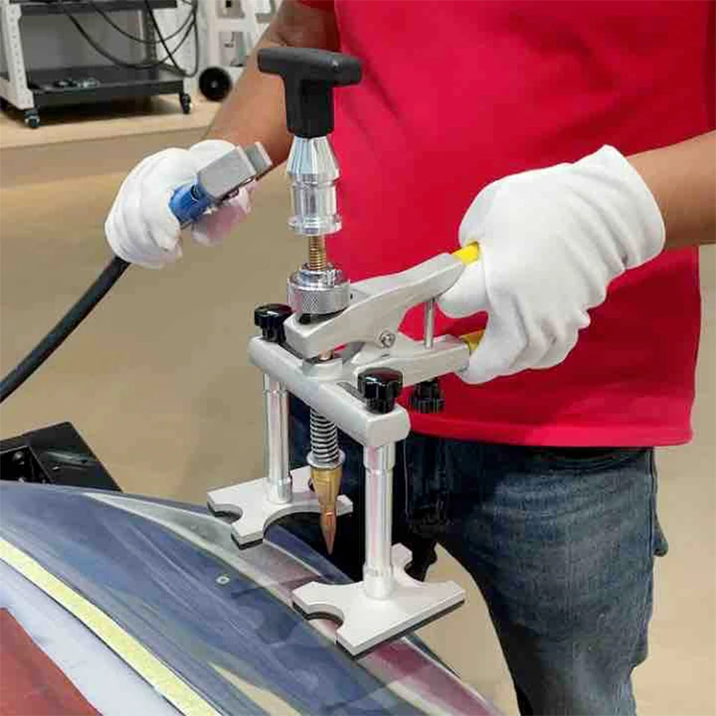 

Sheet metal puller Press-type data recovery car dent repair tool Putty-free finishing spot welding quick repair puller
