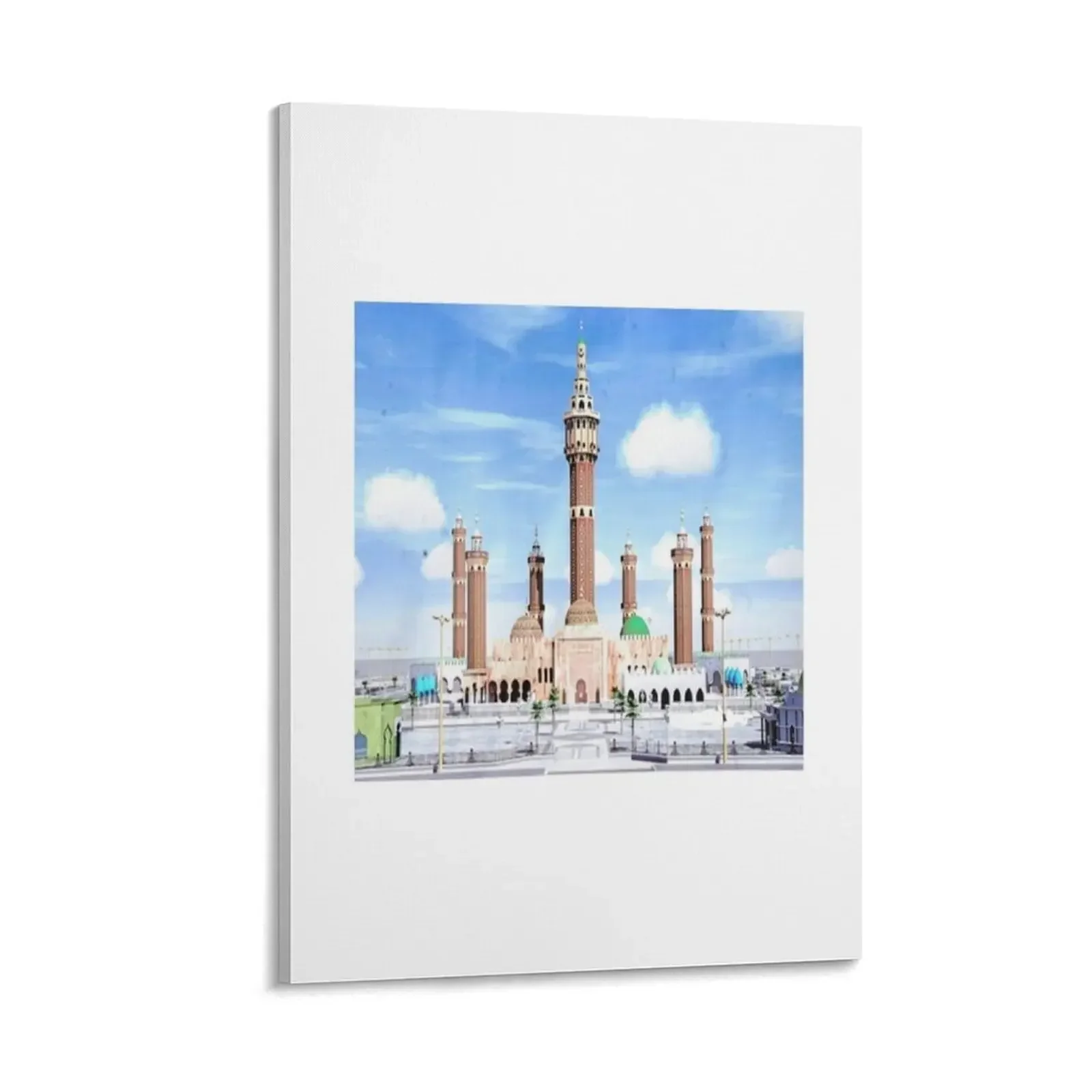 

great mosque of touba Canvas Painting Luxury living room decoration wall decoration korean room decor