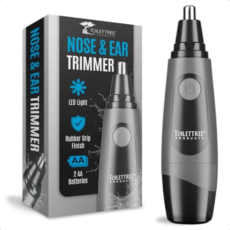 

ToiletTree Products Water Resistant se and Ear Hair Trimmer with LED Light
