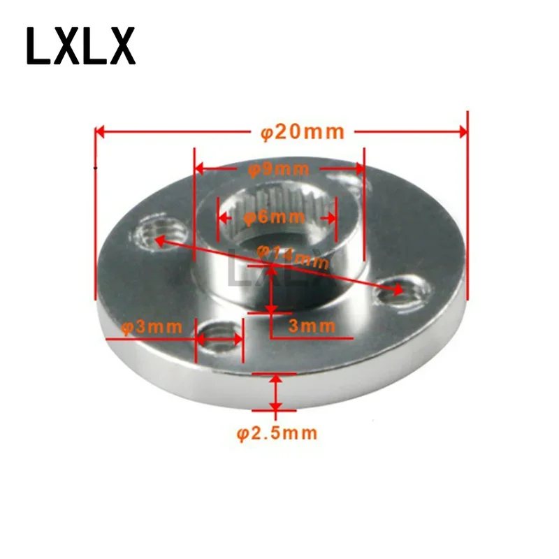 10pcs Small Disc 25T Standard Servo Universal Metal Servo Disc Robot Special MG995 MG996 Standard