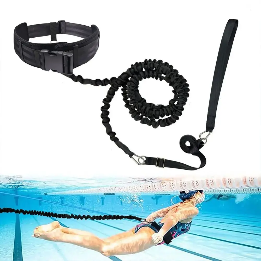 

Stationary Swimming Swim Resistance Belt Training Leash Resistance Bands Swimming Training Belt Elastic Adjustable