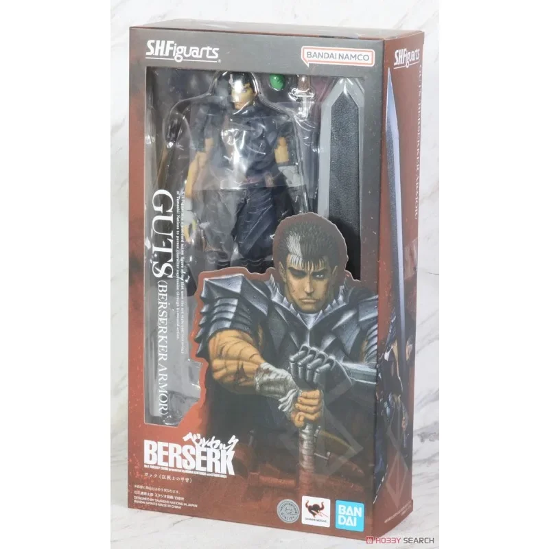 Bandai Genuine Berserk Anime Figure Guts Action Figure Toys for Boys Girls Kids Christmas Gift Collectible Model Ornaments