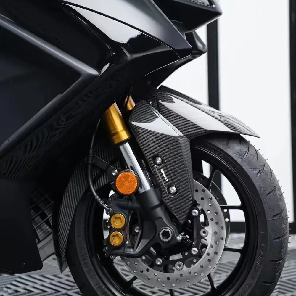For YAMAHA T-MAX560 2020-2024 2023 2022 2021 TMAX560 100%Carbon Fiber Pattern Front Fender Mudguard fairing Cover Cowl Panel
