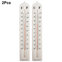 2Pcs Indoor Outdoor Jumbo Thermometer Temperature Wall Hanging Room Sensor 40cm For Home Garden Thermometer  Tool Accessory