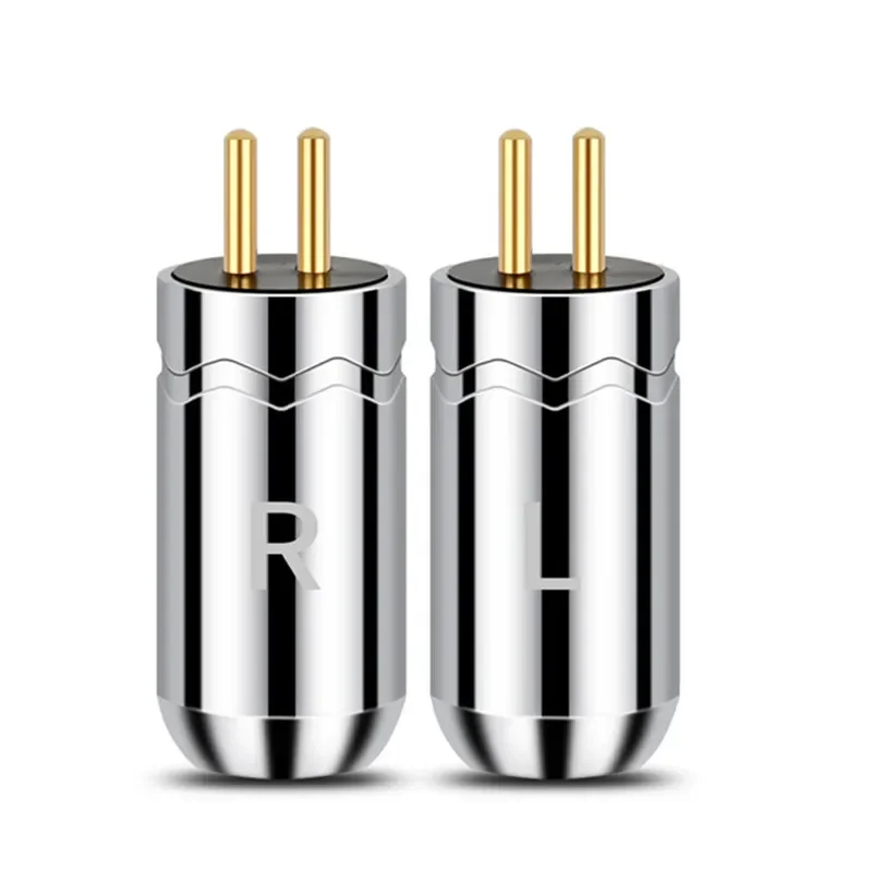 2 Pin 0.78mm Plug Audio Jacks 0.78 Connector Pin Headphones Male Earphone Jack For JH11 JH16Pro W4R Headset Clear Black Housing