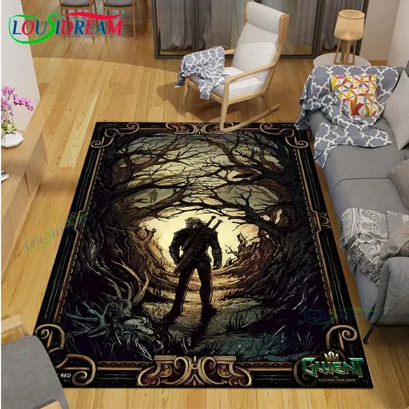 Exquisite 3D Game The W-Witcher Carpets Children's Room  Living Room Decoration Carpets for Bed Room Rug Anime Rug  Area Rug