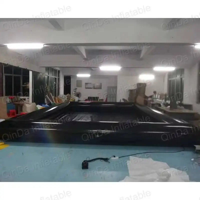 اللون الأسود تخصيص حمام سباحة قابل للنفخ قوانغتشو تشيندا للاستخدام الخارجي تجاري كبير قابل للنفخ