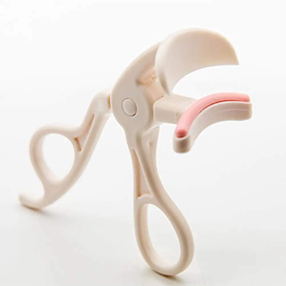 Rizador de pestañas parcial gran angular, herramientas de maquillaje, rizador de maquillaje, almohadilla de goma, pestañas postizas, ayuda para estilismo para principiantes