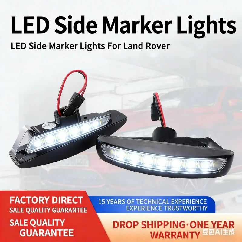 

For ​Land Rover Discovery3 2005-2008 ​Land Rover Discovery4 2010-2015 Dynamic Side Indicator LED Repeater Turn Signal Lamps
