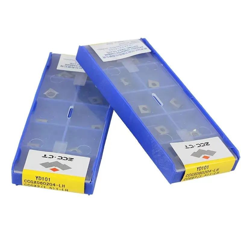 10pcs ZCC.CT Customizable CNC Turning Inserts Tools Models CCGX060204-LH and YD101 OEM Supported"