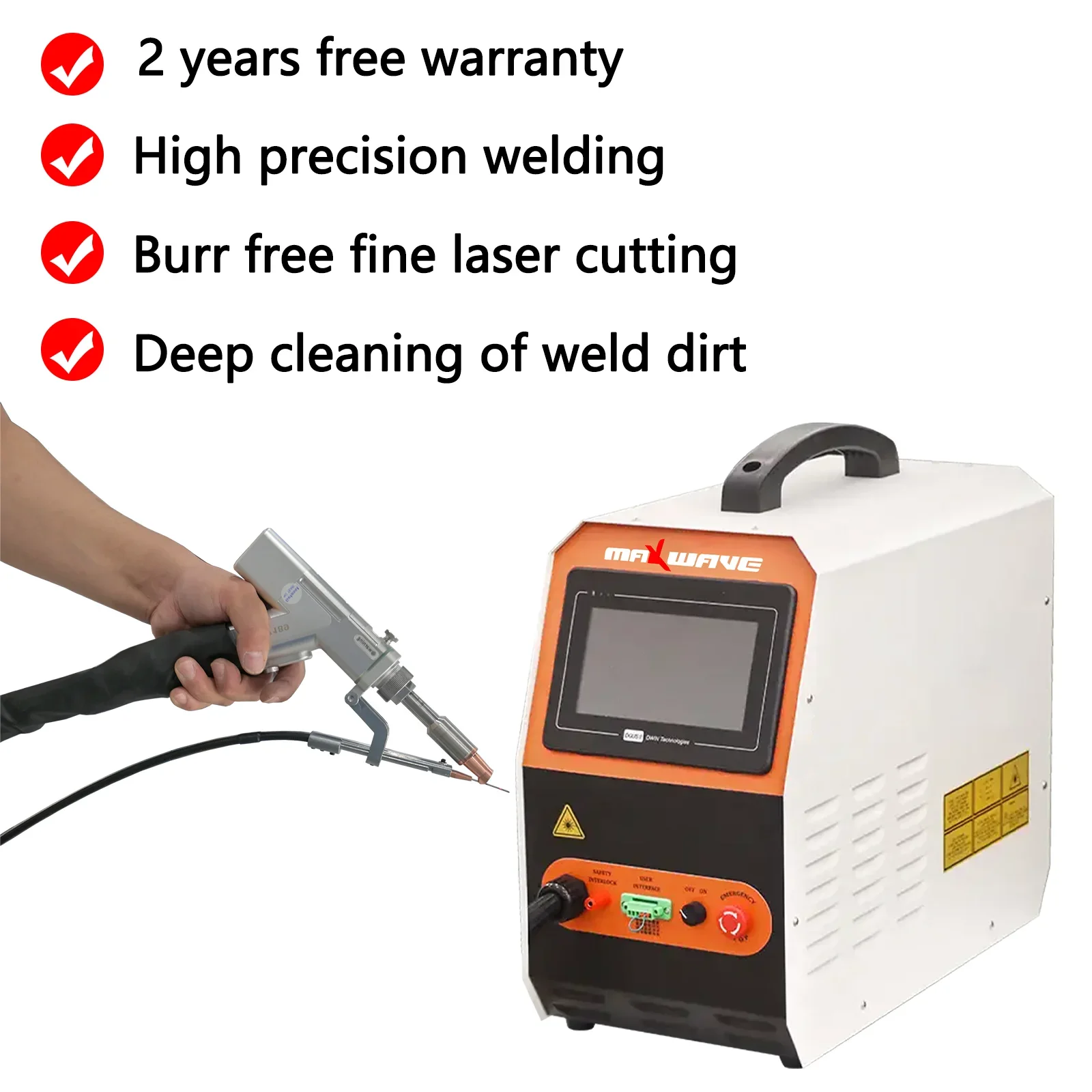 

MAXWAVE handheld laser welder 3 in 1 fiber laser welding machine price for sale