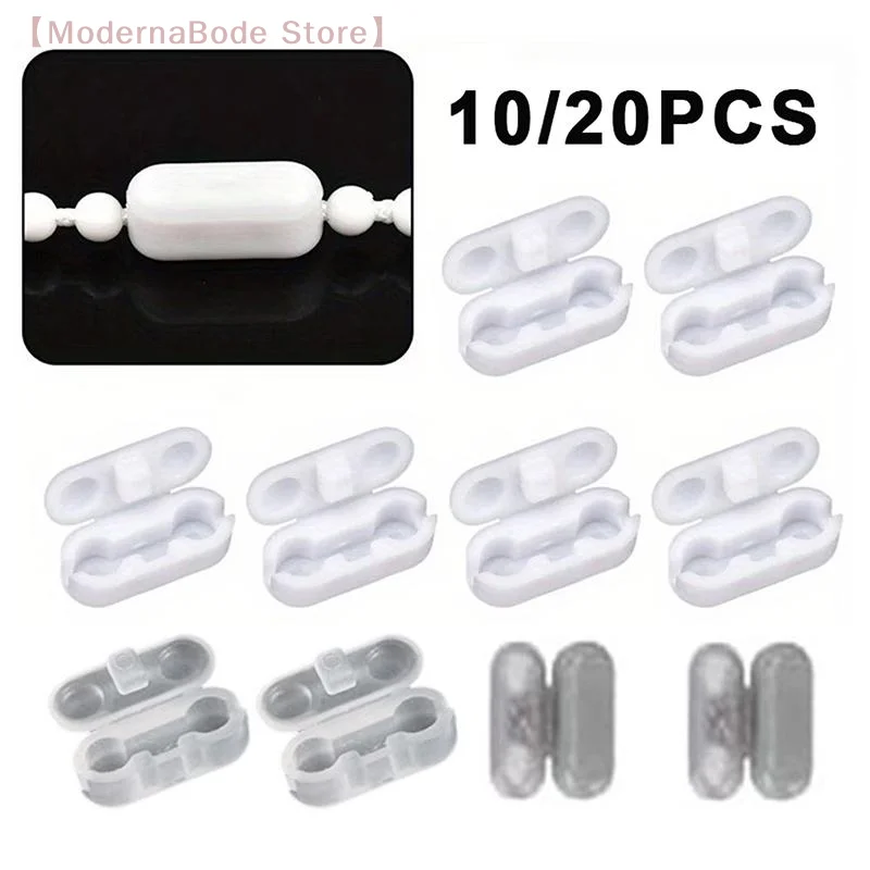 【M】10/20pcs Roller Blinds Pull Cord Connector & Curtain Chain Connector Suitable For Vertical Blinds, Cord Repair Parts