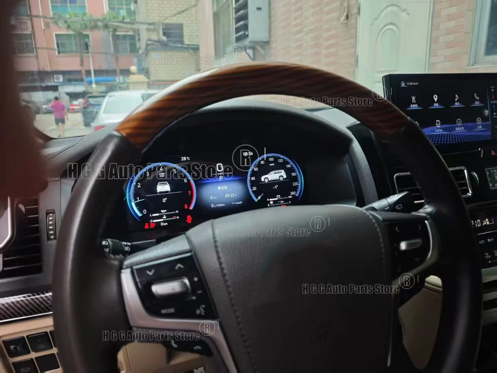 Virtual Cockpit Car LCD Digital Cluster For Toyota Land Cruiser 200 LC200 2008-2019 Instrument Dash Panel Speedometer Dashboard
