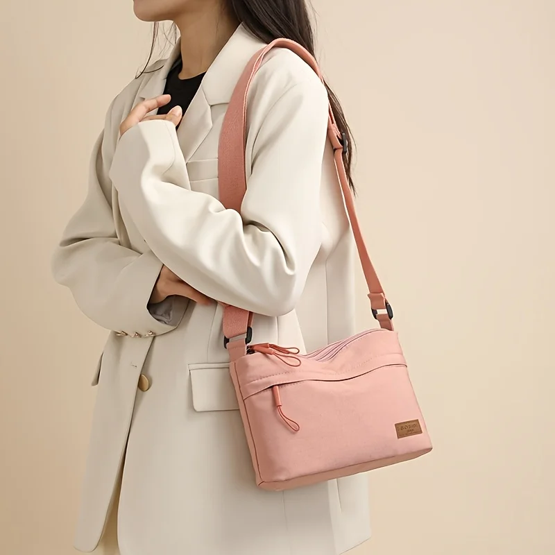 

2025 New Nylon Crossbody Bag, Lightweight Shoulder Purse with Multi-Pocket Minimalist Tote for Women Daily Use