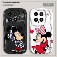 Wave Pattern Solid Color Cream for Xiaomi Poco X3 NFC X5 5G X3 Mi 11 Lite 12T Pro funda phone cases Disney Trendy Fashion Mickey