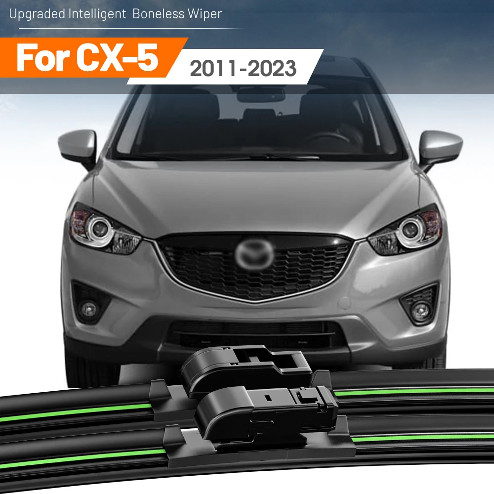 2x For Mazda CX-5 CX5 CX 5 2011-2023 Front Windshield Wiper Blades 2012 2013 2014 2015 2017 2018 Windscreen Window Accessories