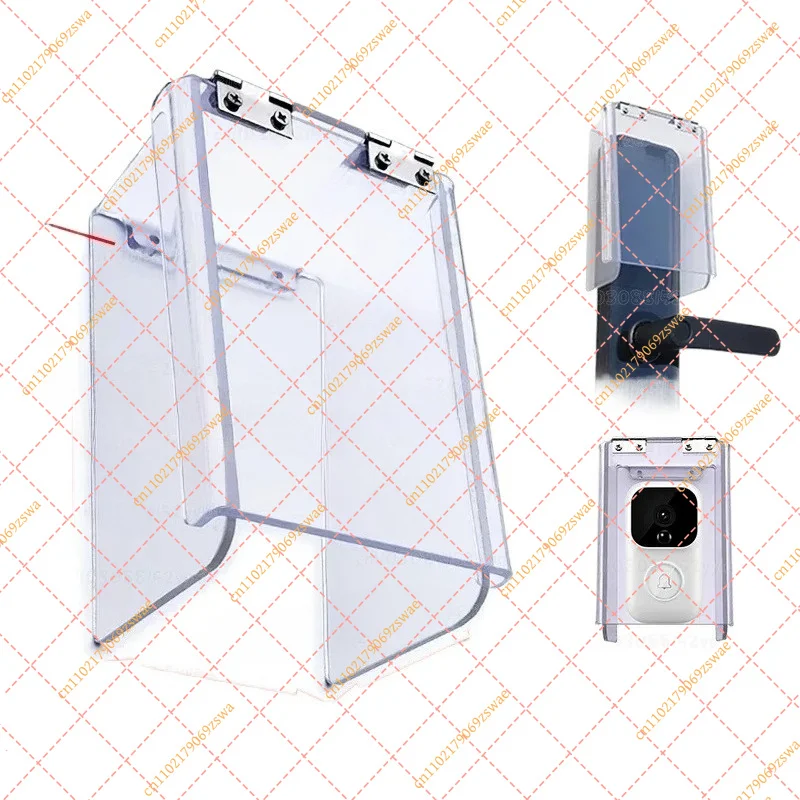 Outdoor Smart Lock Rainproof Flap Cover Transparent Plastic Protective Shell