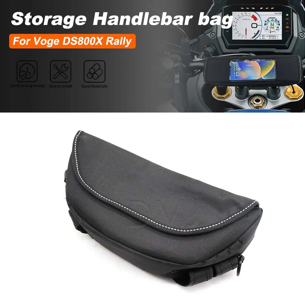 Motorcycle Waterproof And Dustproof Handlebar Storage Bag Shock-proof Navigation Bag For Voge DS800X Rally DS 800X Rally