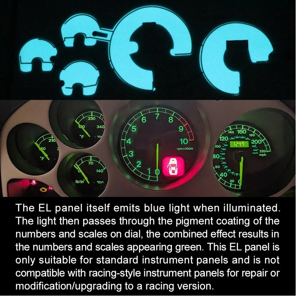 Panel de Luz Fría EL para el Tablero de Instrumentos de Ferrari 360 (F131) y 575M (F133)