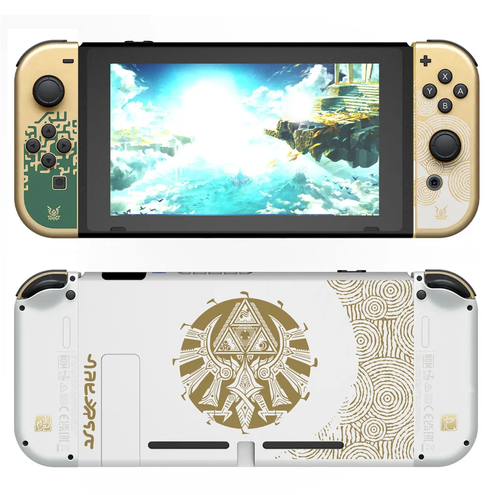 Replacement Housing Shell for Nintendo Switch for Zelda Tears of The Kingdom Limited Edition Case Back Cover DIY Repair Parts