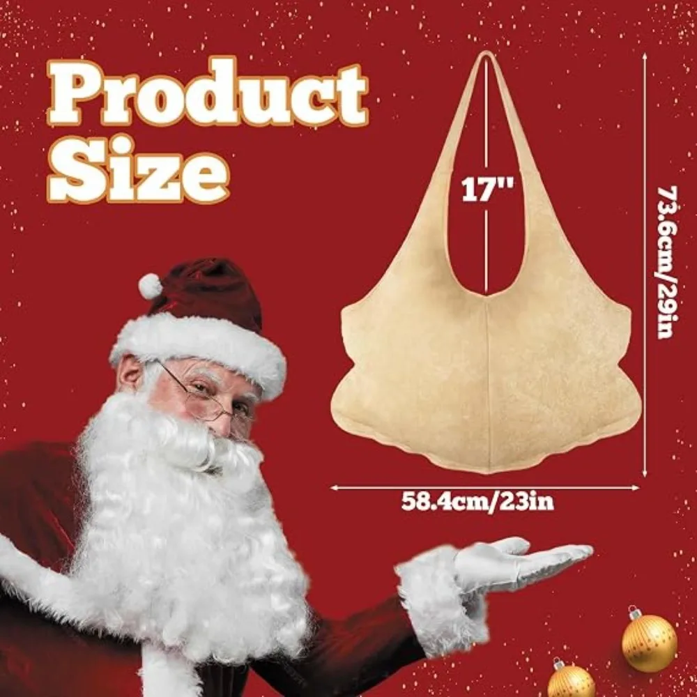 Santa Belly Filler for Adults, Ideal for Christmas and Halloween Cosplay, Santa Costume Padding and Hip Enhancer