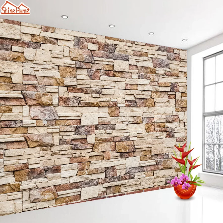 

Peel and Stick Optonal Custom Brick Stone Murals Wallpapers for Living Room Contact Wall Papers Home Decor Bedroom Decoration