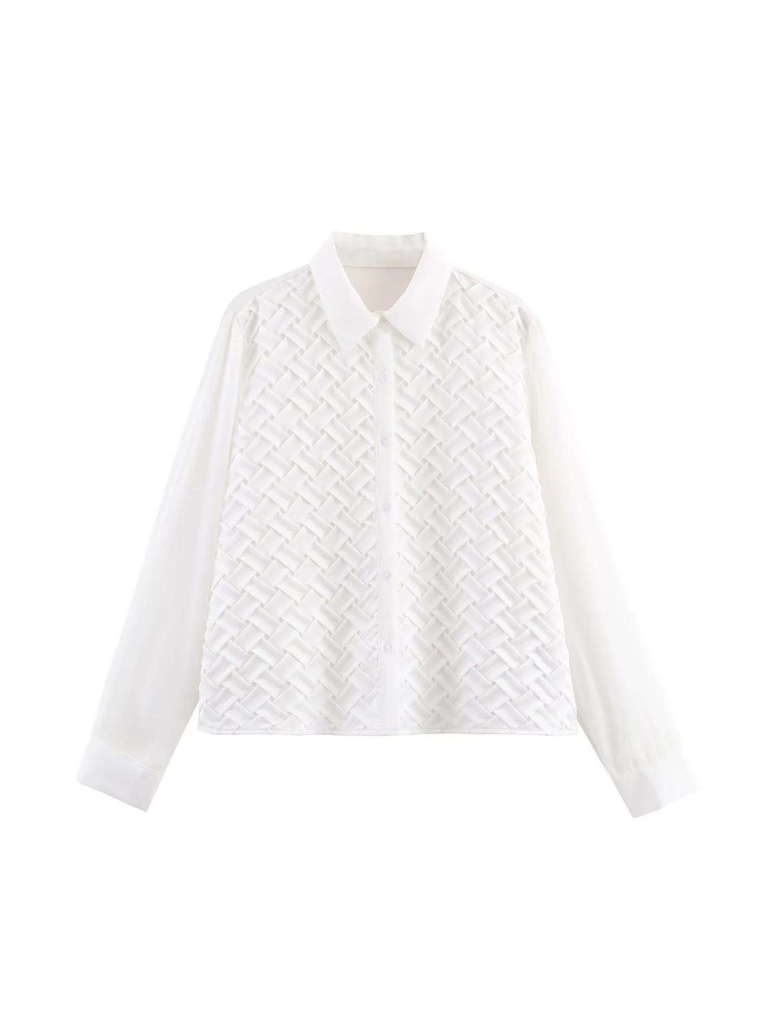 

Women White Shirts Blouses Elegant Aesthetic Vintage 2000s Long Sleeve Polo-Neck Basic Shirt Fashion Clothes Spring Autumn 2025