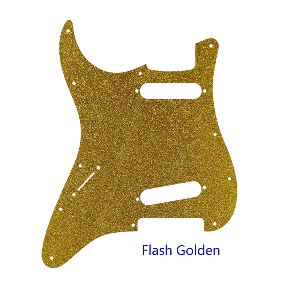 Xin Yue Custom Guitar Parts - For Left Hand USA\ Mexico Fd Strat 72'11 Screw Hole Standard SS St Scratch Plate Multicolor Choice