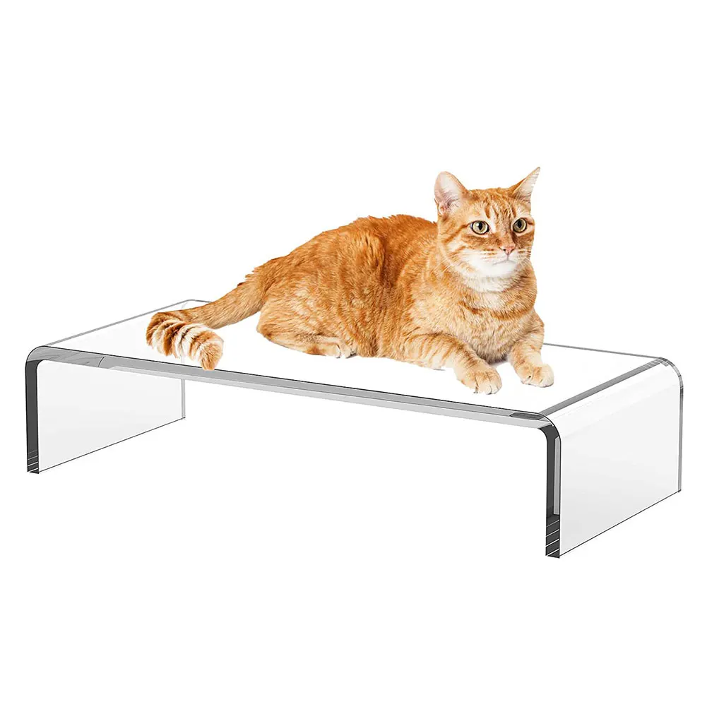 

Acrylic Monitor Stand Laptop Stand Riser Desk Laptop/PC/Multimedia Monitor Stand Clear Computer Monitor Stand for Home Office