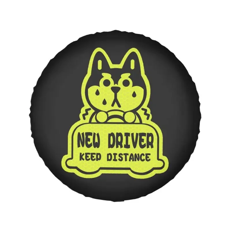 New Driver Keep Distance Spare Wheel Tire Cover for Toyota Land Cruiser Prado Jeep RV SUV Camper Vehicle 14