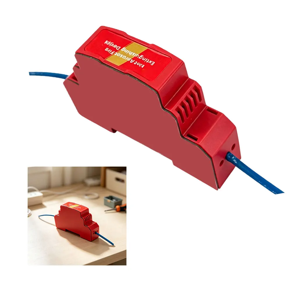 Automatic Fire Suppression Device For Vehicle Engine Compartment, 170C Heat Sensing Extinguisher With Dual Spray System