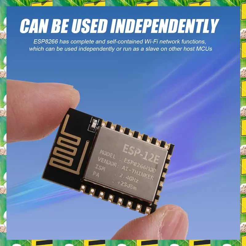 Modulo seriale elettronico 3C ESP-12E Porta seriale ESP8266 Modulo portatile Wi-Fi SOC completo 802.11B/G/N, modulo seriale ESP-12E ESP82