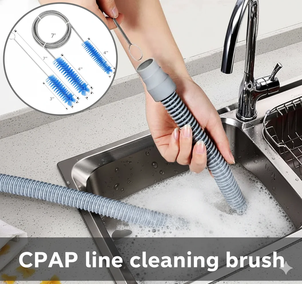 

Шланг CPAP 1,8 м, сбросанный BMC, трубка CPAP, трубка CPAP, автоматический APAP, против храпа, апноэ, 22 мм, шланг + набор щеток для чистки шланга