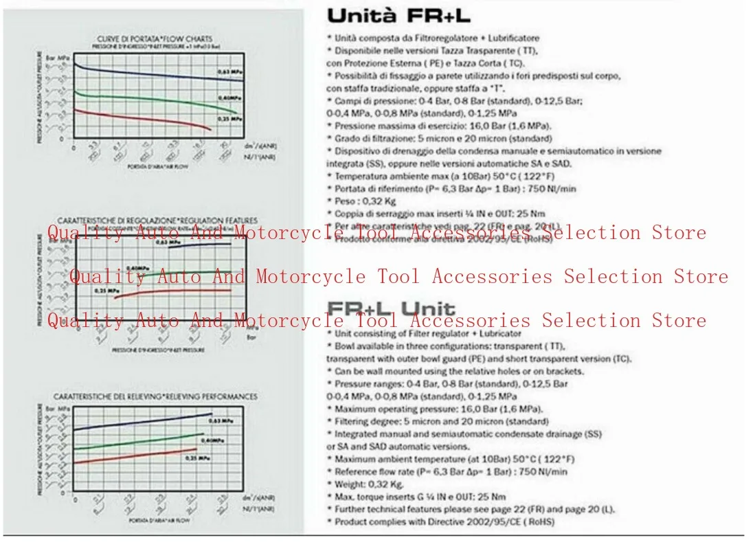 

Блок шиномонтажного устройства FR + L042 1/4 "регулятор воздушного фильтра, сепаратор, подходит для Corghi