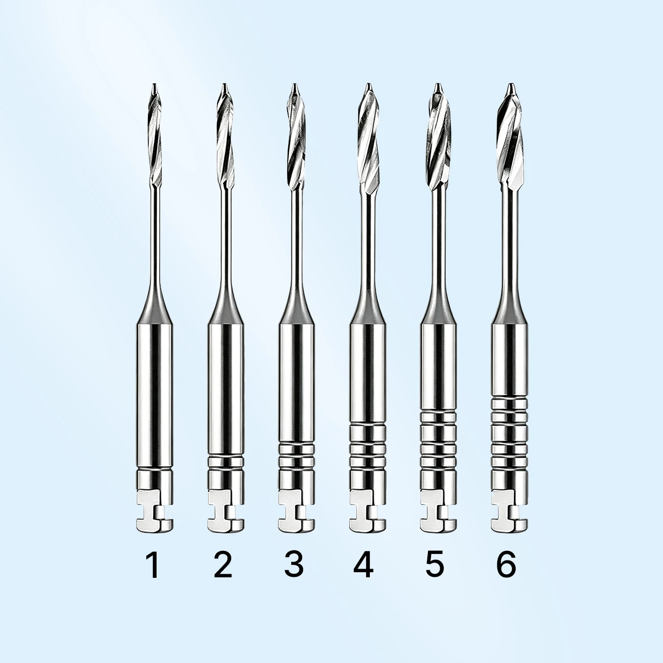 6pcs/box 28mm 32mm Dental Instrument Peeso Reamers Largo Drills Engine Use Stainless Steel Root Canal Files #1-6 Dentist Tools