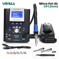 YIHUA 8509 Micro Hot Air Gun Soldering Station with 3.5/3/2.5/2 mm Nozzle Temperture Adjustable BGA Rework Station