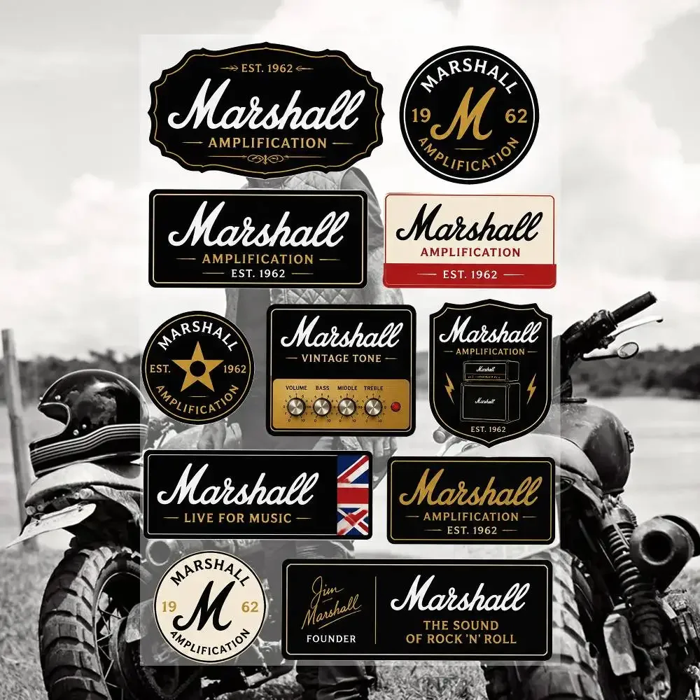 M-aR-S-haL-L-  Waterproof Vinyl Stickers for Car Motorcycle Bike Skateboard Laptop Bottle Phone