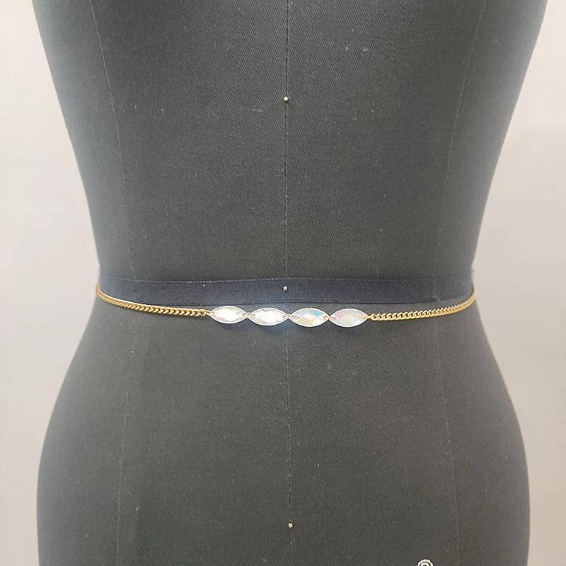 Simple Waist Chain Sexy Belly Chain Shiny Stone Body Accessories Fashionble Harness Jewelry