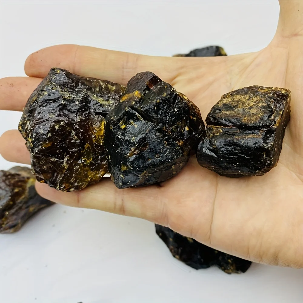 1PC Natural Amber Rough Specimen - Raw Unpolished Amber with Inclusions,Jewelry Making, DIY , Home Decor - Natural Variations