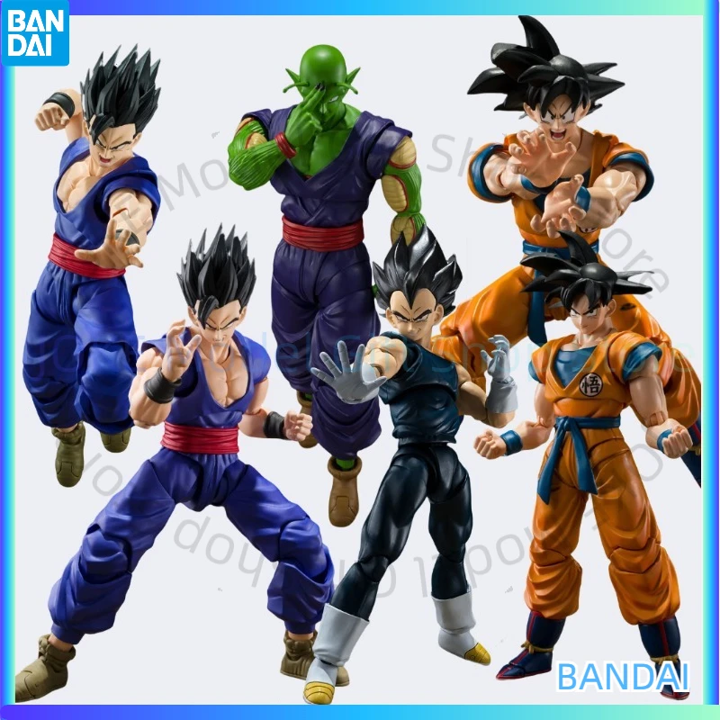 

In stock Bandai Dragon Ball Theater Edition SuperHero Superhero SHF Gohan Goku Vegeta Piccolo Anime Characters Collection Gifts