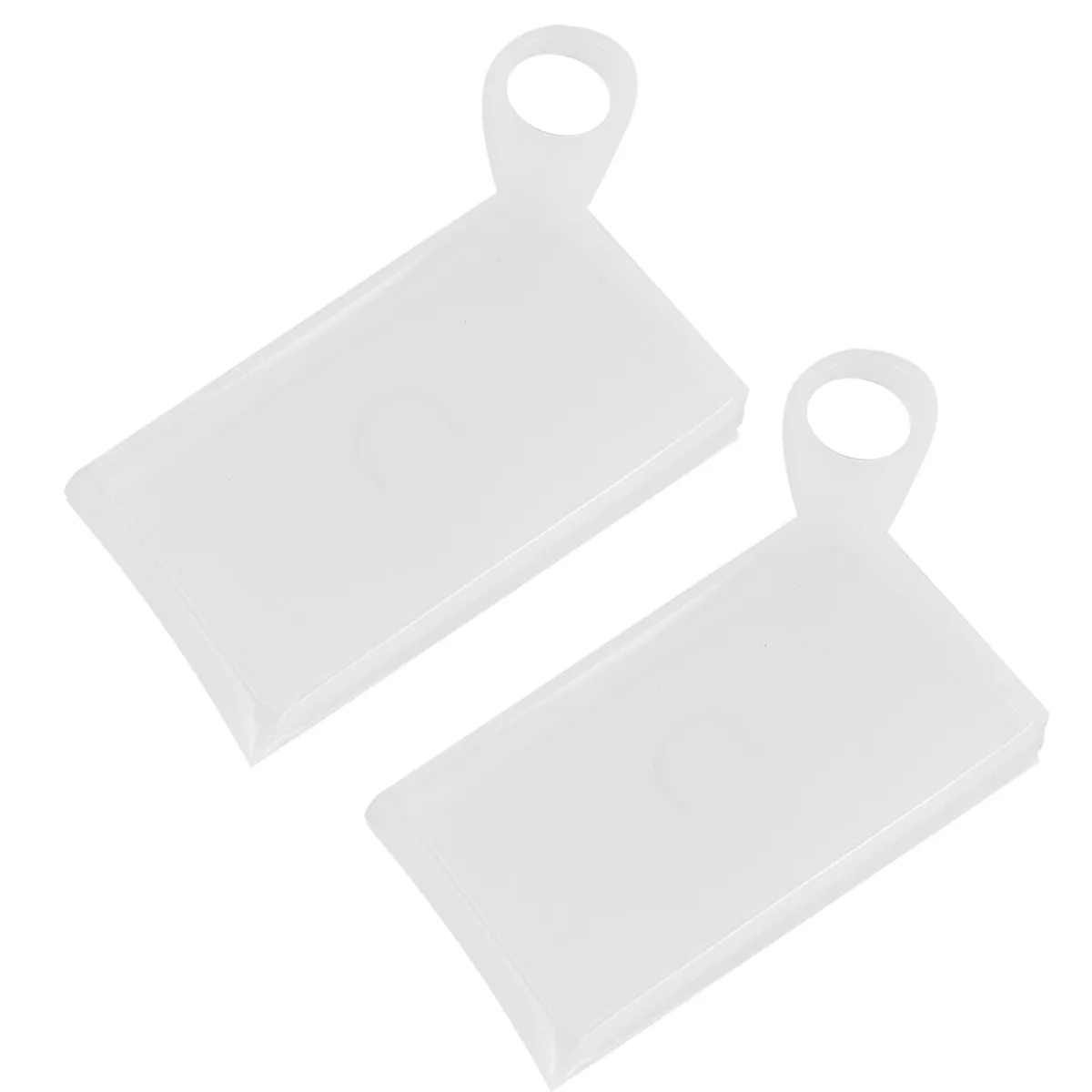 

2Pcs Food Grade Silicone Mask Storage Box Small Compact Flat Holder Portable Ring Design Outdoor Face Cover Case for Men Women