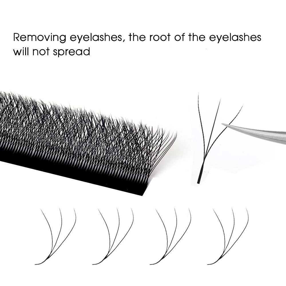 FADVAN W Shape Eyelash Extensions 3D 4D 5D 6D 7D 8D Premade Fans Eyelashes Natural Soft Light Individual Lashes Makeup Tools