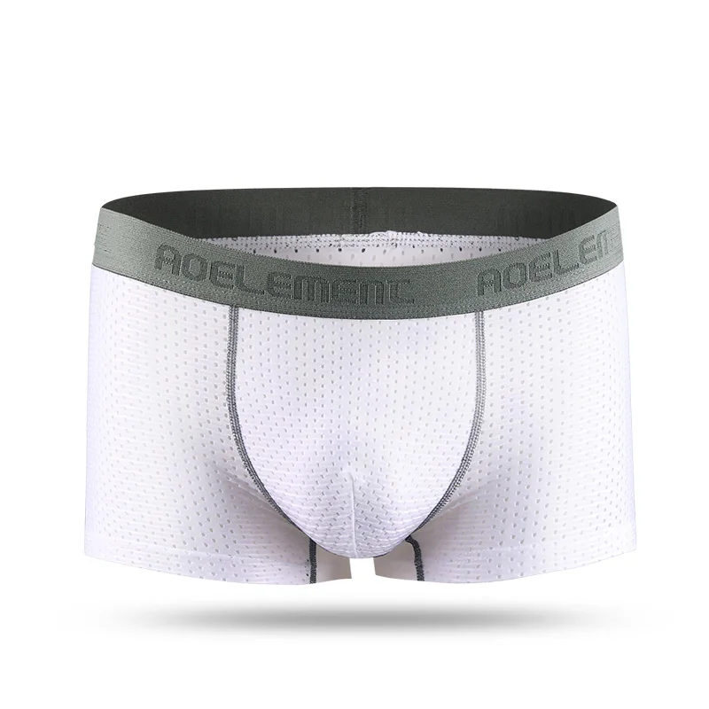 

Men's underwear Men's boxers sport ice mesh eyes breathable summer boxer shorts Youth shorts head