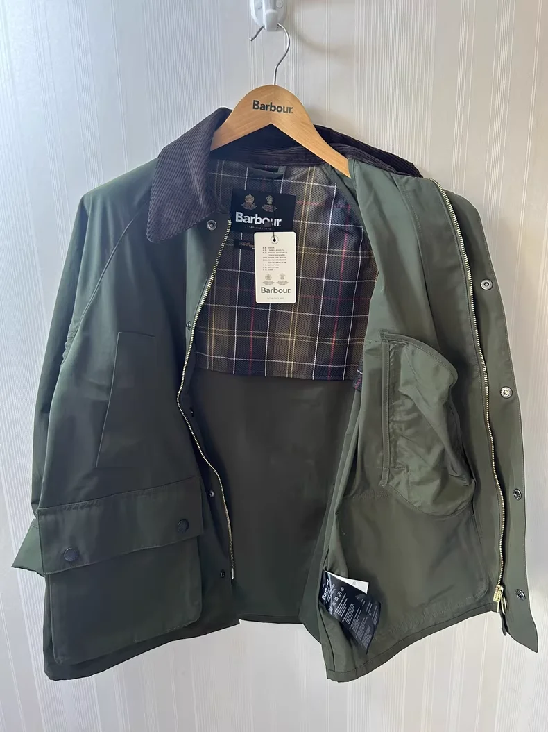 سترة B@r OS Bedale الخالية من الشمع باللون الأخضر