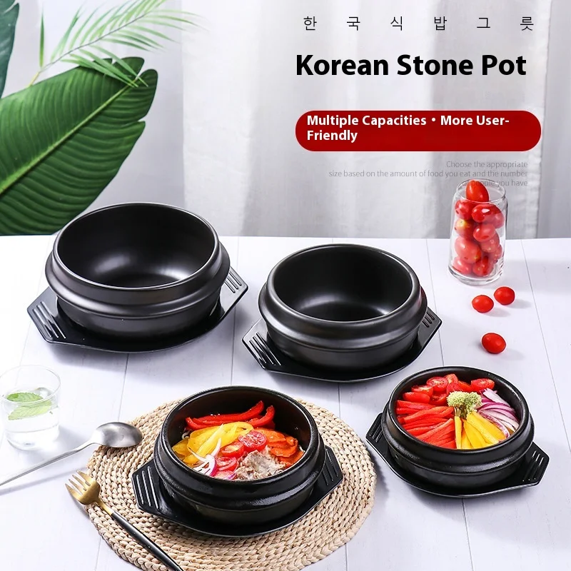 Korean Style Stone Pot Home Restaurant Mixed Rice Clay Pot Big Sauce Stewed Soup