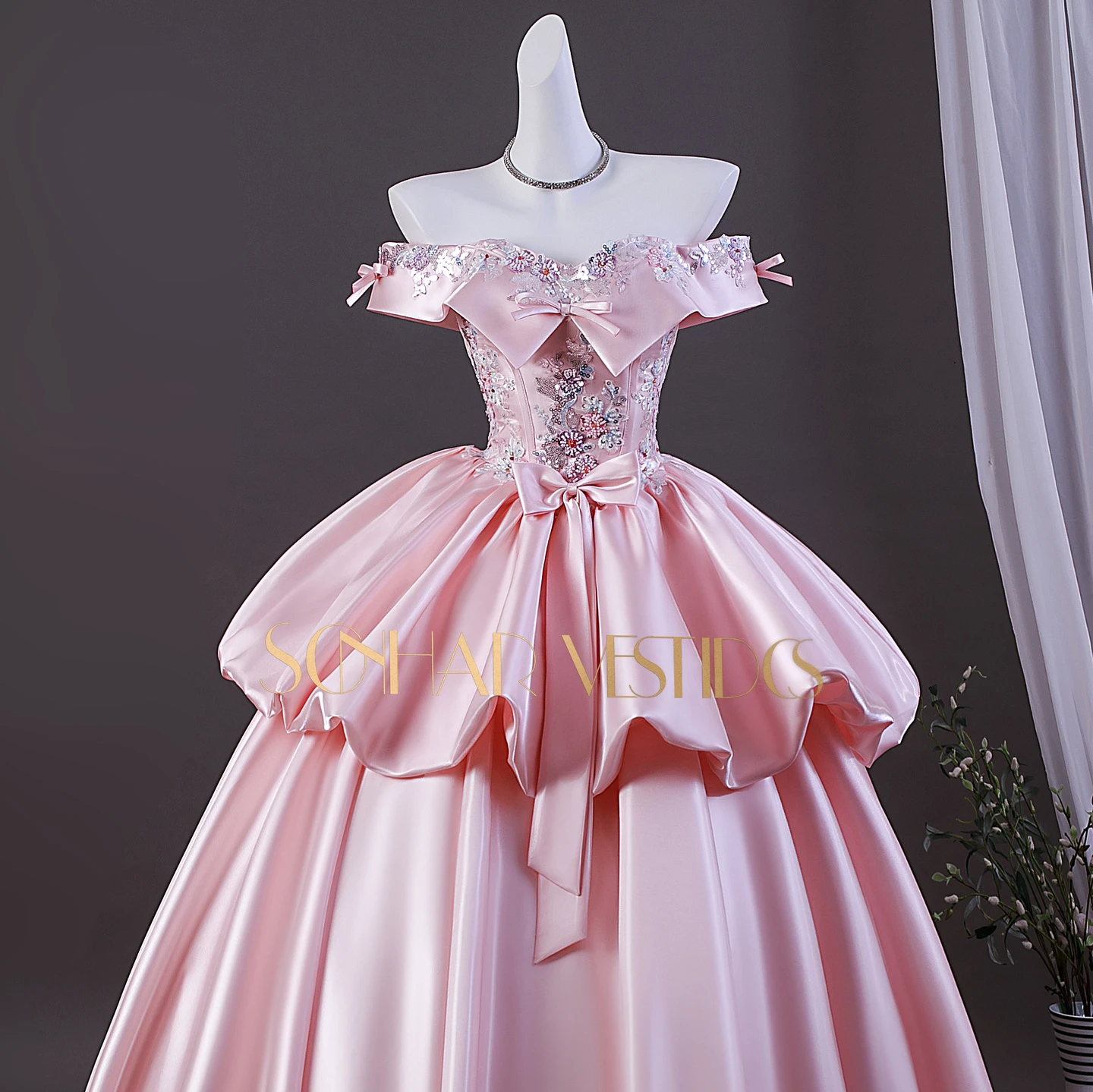 Платье Sonhar Vestidos: блестящее вечернее платье с глиттером, бальное платье для выпускного бала, индивидуальный пошив, платье для 15-летних, 2026 год